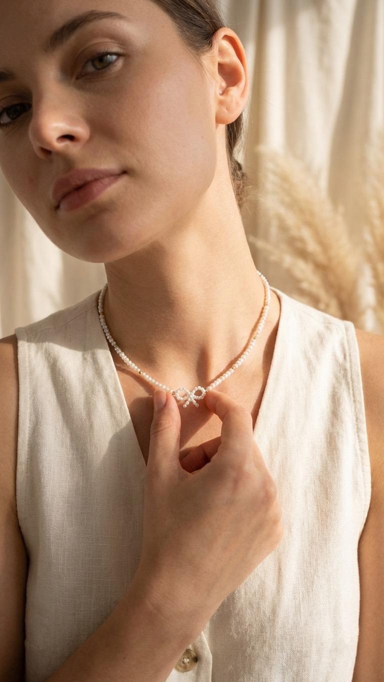 שרשרת פנינים עדינה